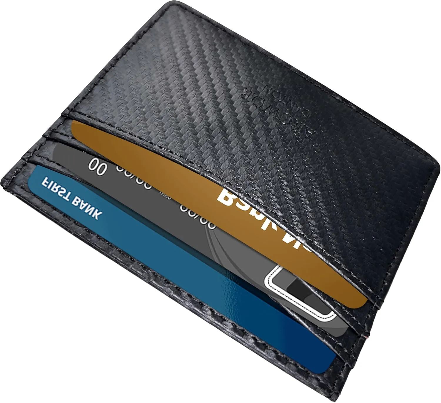 Slim Wallet Minimalist Front Pocket RFID Blocking Men and Women Leather Wallets