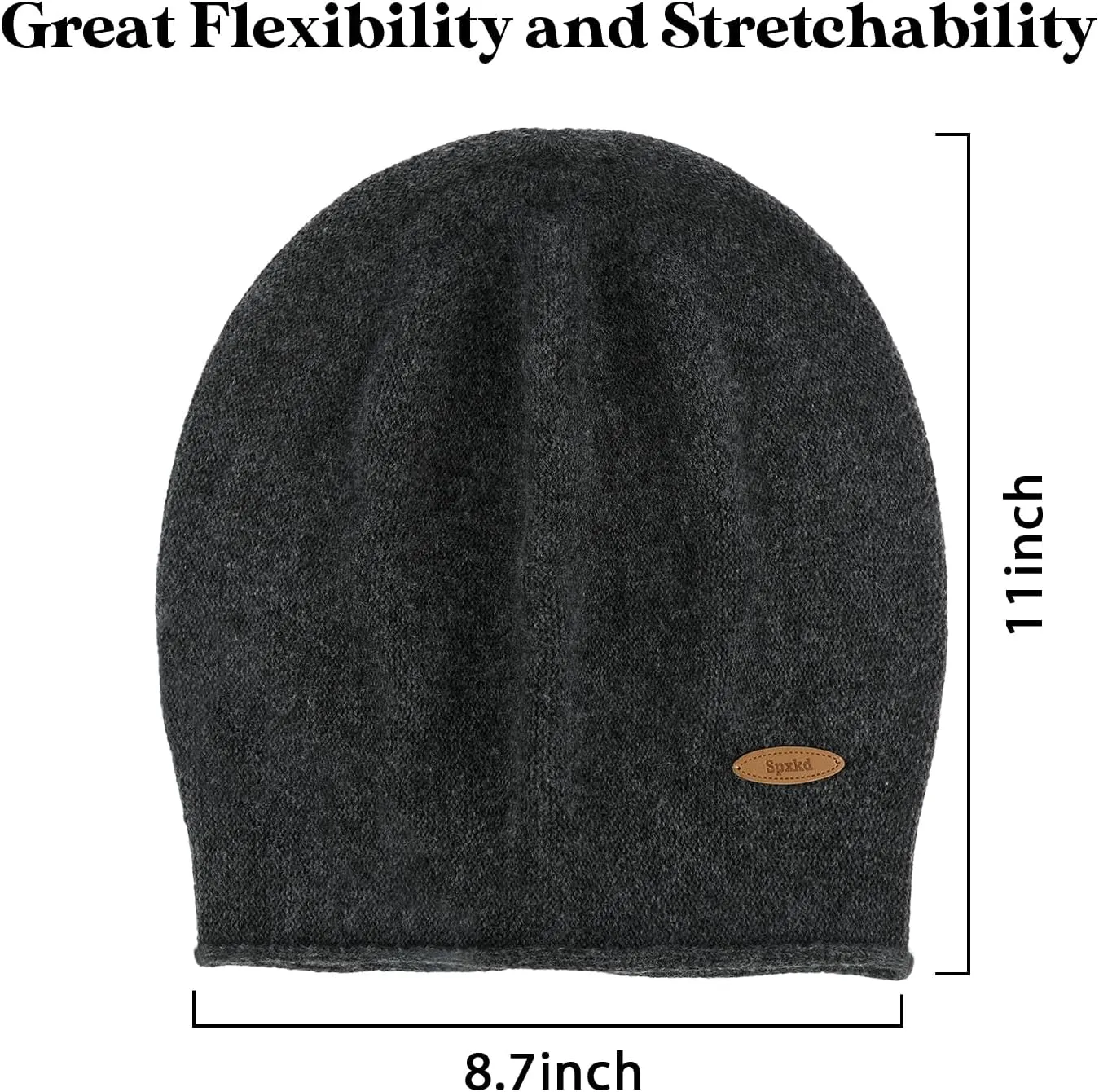 Slouchy Knit Beanie Hats for Women Winter Warm Cashmere Knitted Wool Hats Soft Ski Cap Ladies Beanies Chemo Hat