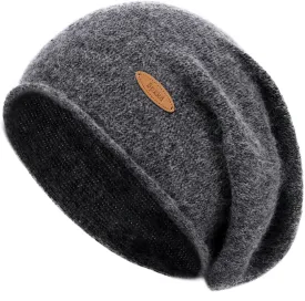 Slouchy Knit Beanie Hats for Women Winter Warm Cashmere Knitted Wool Hats Soft Ski Cap Ladies Beanies Chemo Hat