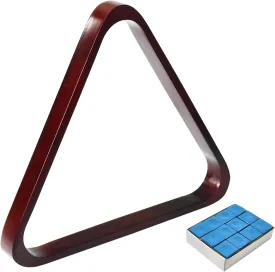 Solid Wood Pool Ball Rack Billiard Ball Triangle Rack, Pool Table Ball Holder Positioning Rack,2-1/4" Pool Ball Rack