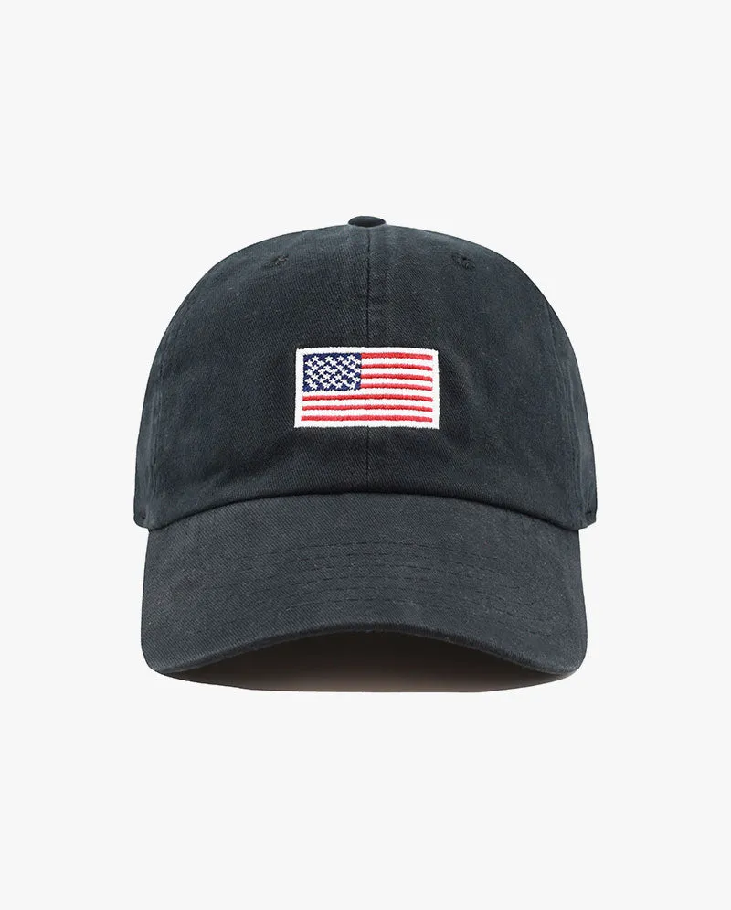 The Hat Depot - Embroidered USA Flag Baseball Cap