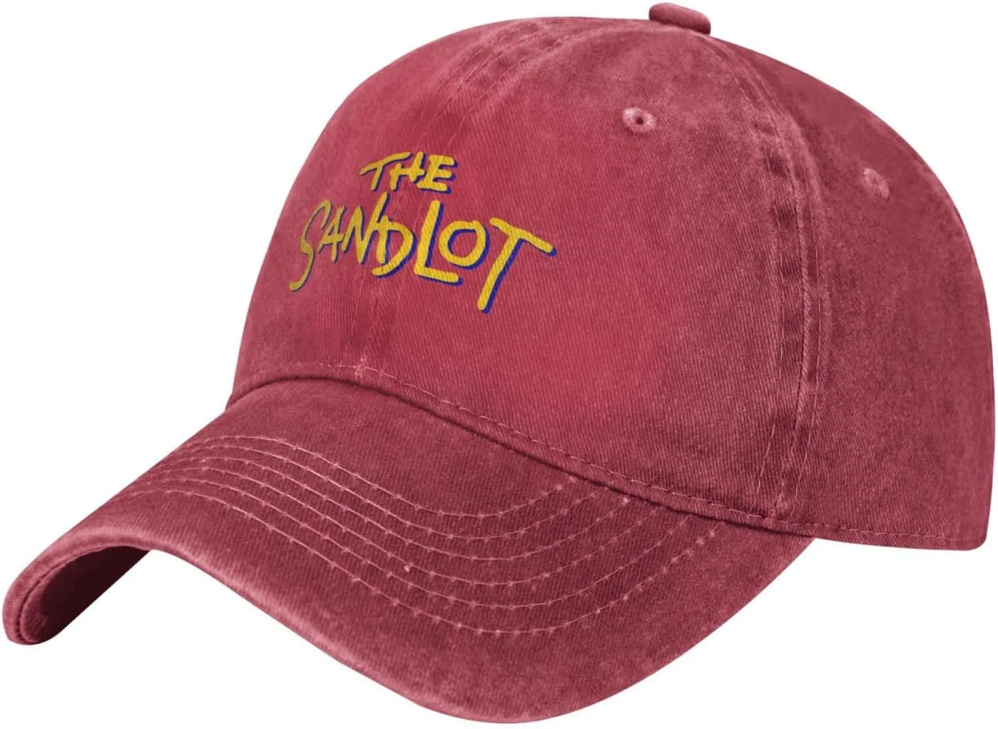 The Sandlot Banner Casquette Baseball Cap Cowboy Hat Unisex Denim Adults Denim Hat Adjustable Size Black