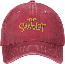 The Sandlot Banner Casquette Baseball Cap Cowboy Hat Unisex Denim Adults Denim Hat Adjustable Size Black