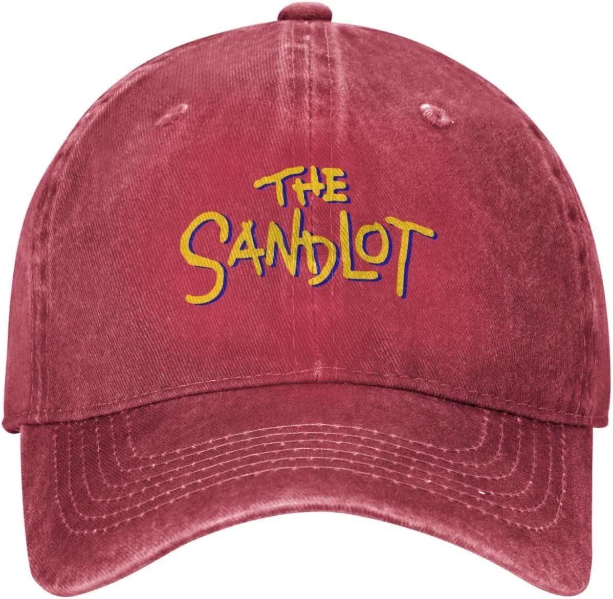 The Sandlot Banner Casquette Baseball Cap Cowboy Hat Unisex Denim Adults Denim Hat Adjustable Size Black