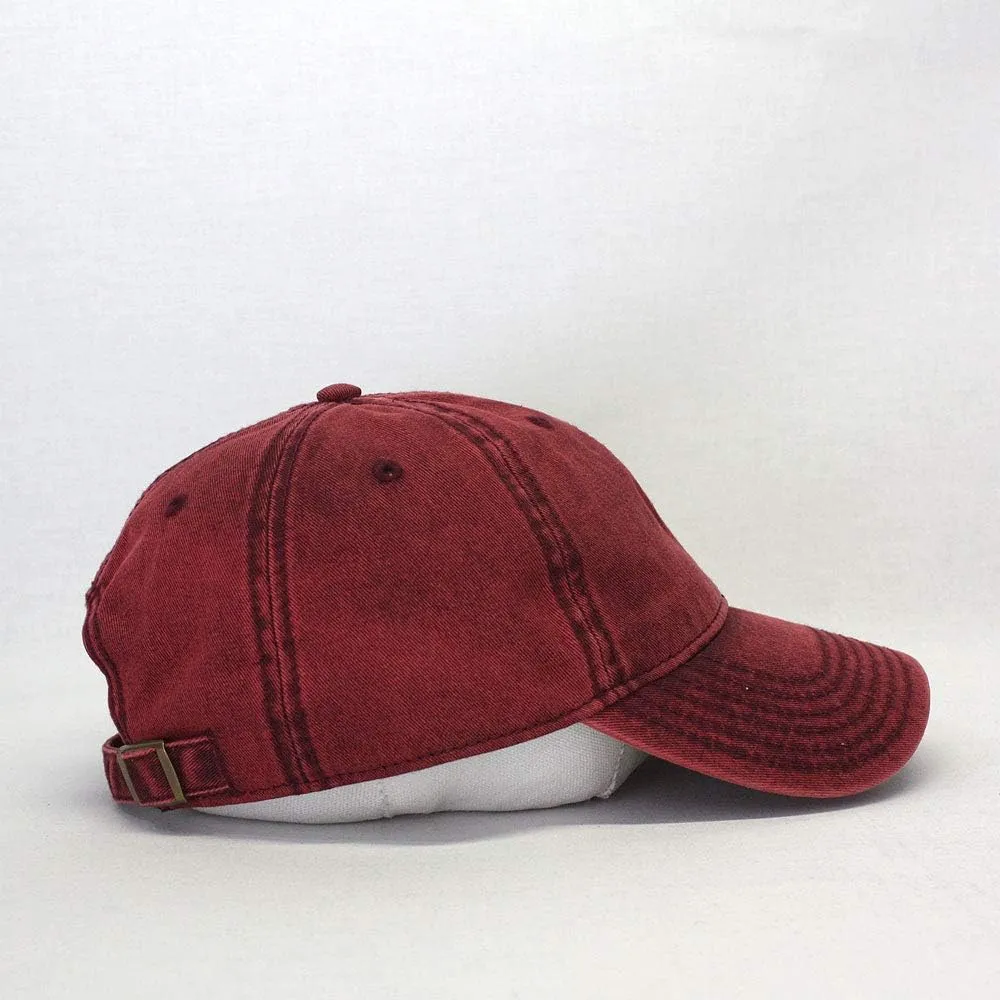 The Vintage Year Snow Washed Cotton Twill Low Profile Adjustable Baseball Cap