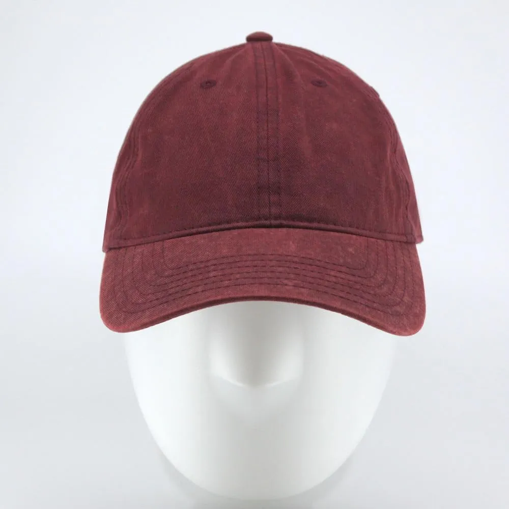 The Vintage Year Snow Washed Cotton Twill Low Profile Adjustable Baseball Cap