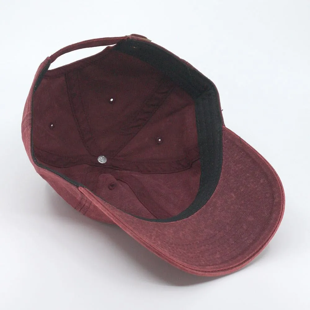 The Vintage Year Snow Washed Cotton Twill Low Profile Adjustable Baseball Cap