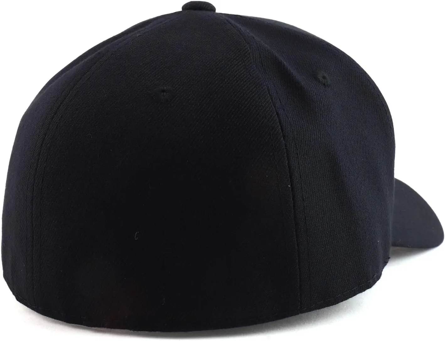 Trendy Apparel Shop Big Size Oversized Plain Structured Fitted Baseball Cap