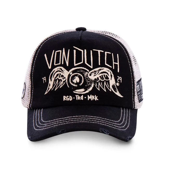Von Dutch 'Crew4' Baseball Cap - Classic Black/White