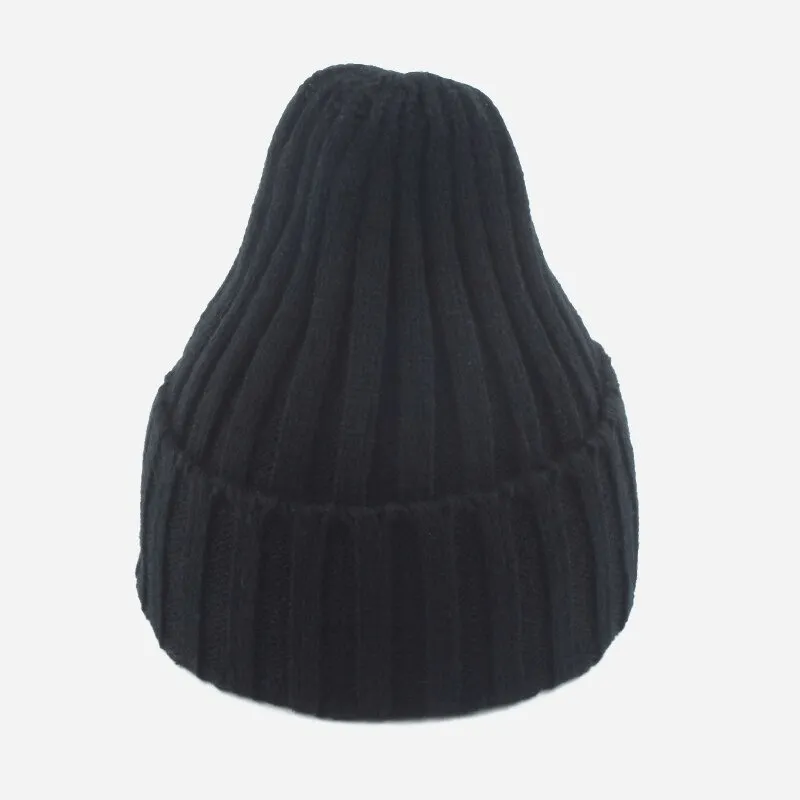 Warm Plain Soft Knitted Hats for Women and Men - SF0422