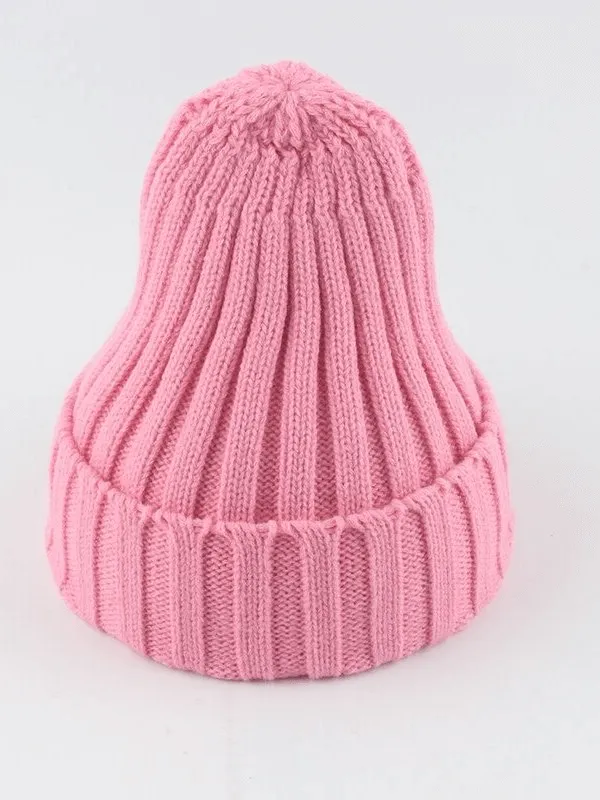 Warm Plain Soft Knitted Hats for Women and Men - SF0422
