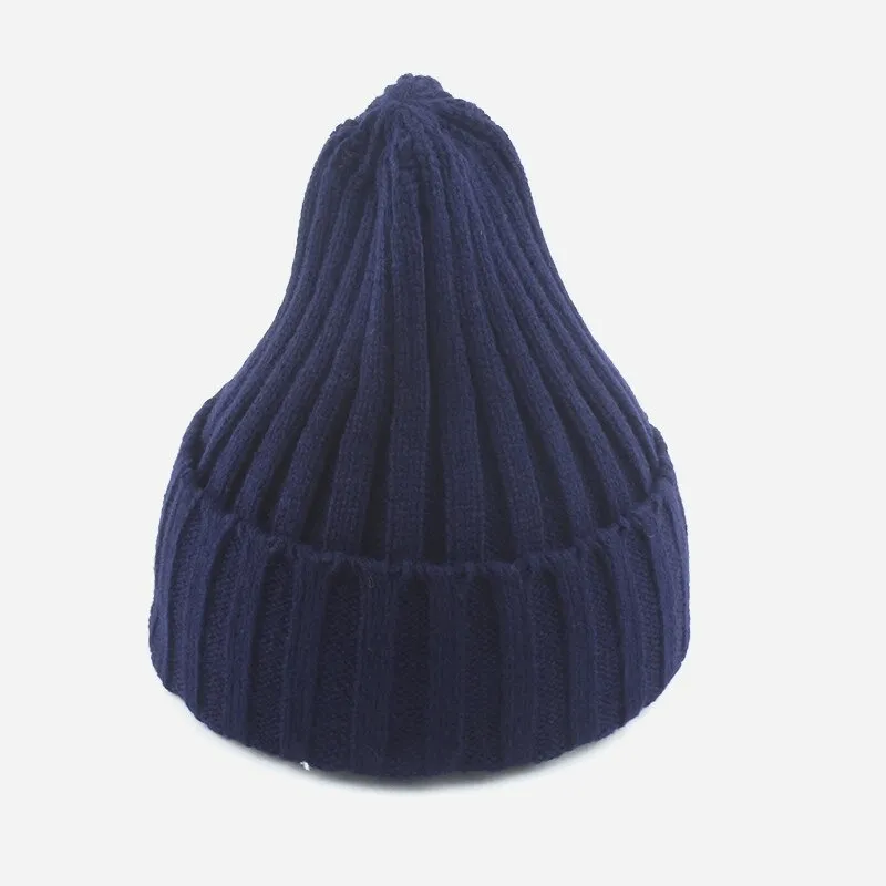 Warm Plain Soft Knitted Hats for Women and Men - SF0422