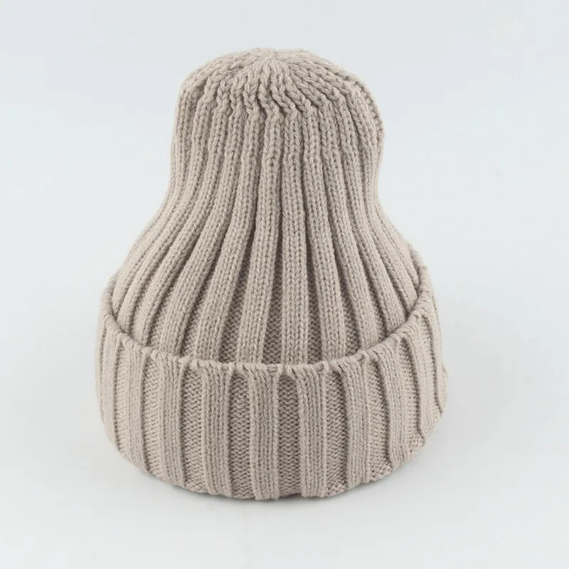 Warm Plain Soft Knitted Hats for Women and Men - SF0422