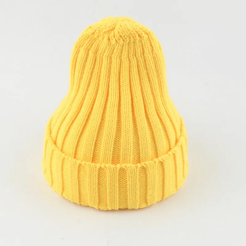 Warm Plain Soft Knitted Hats for Women and Men - SF0422