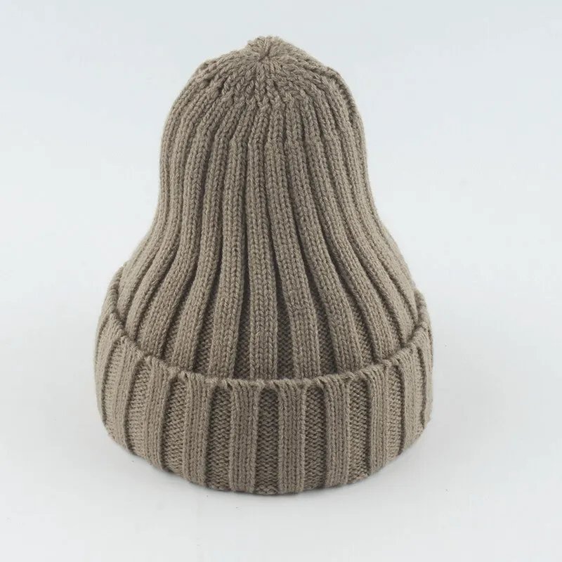 Warm Plain Soft Knitted Hats for Women and Men - SF0422