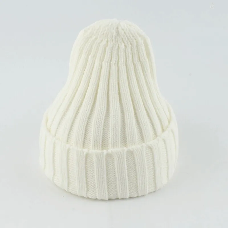 Warm Plain Soft Knitted Hats for Women and Men - SF0422