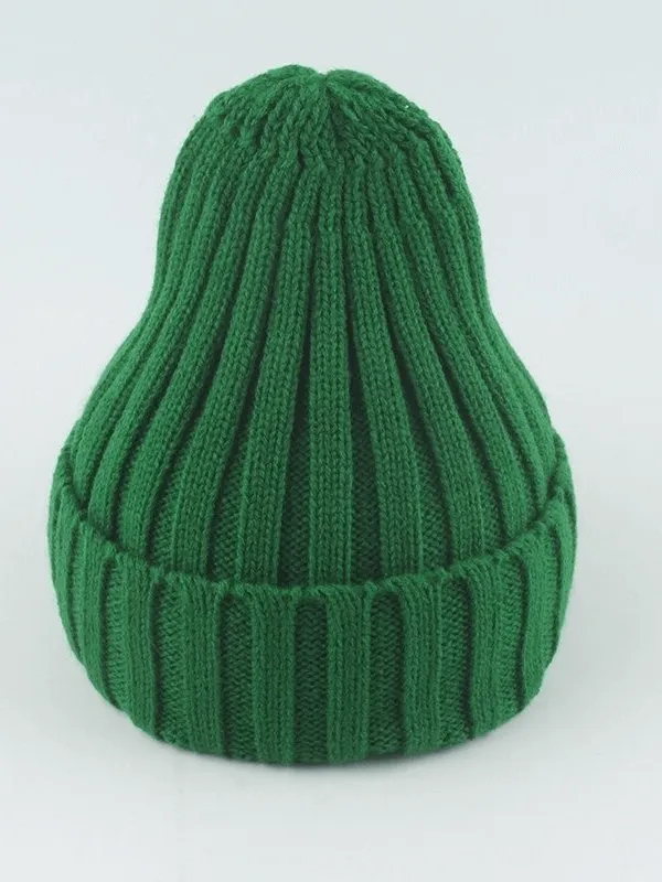 Warm Plain Soft Knitted Hats for Women and Men - SF0422