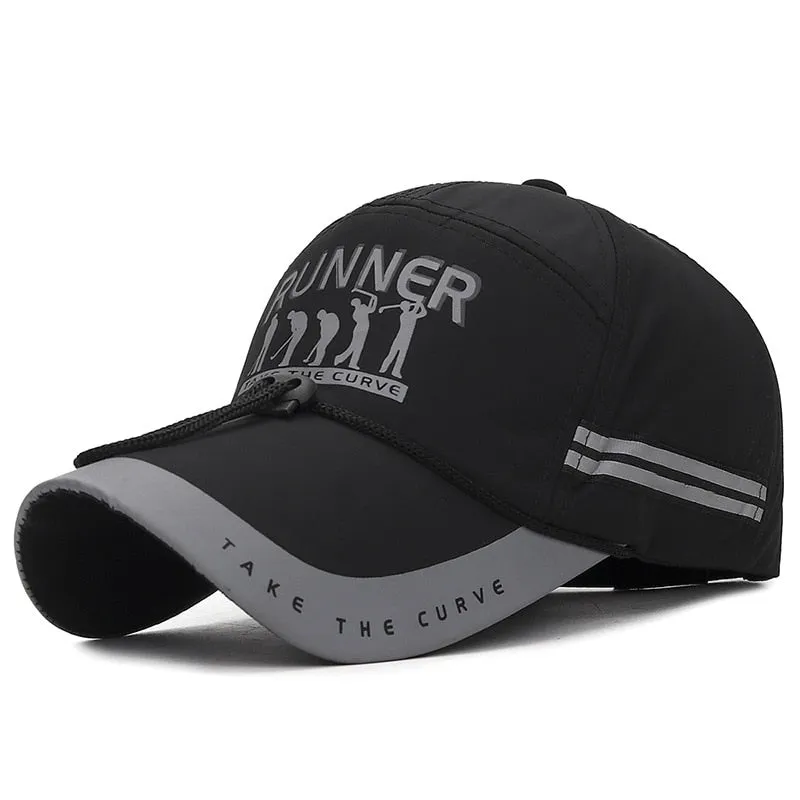 Women Baseball Cap Summer Men Patchwork Snapback Unisex Light Reflecting Label Sunhat Autumn Windproof Rope Hip Hop Baseball Hat