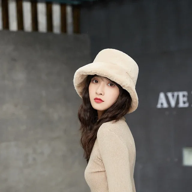 Womens Felt Hat Winter Fedora Hat Women Felt Hats Bucket Hat Women