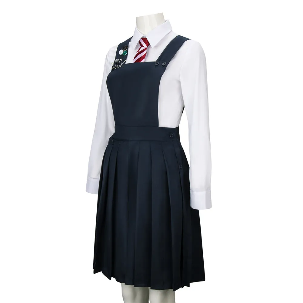 Women's Matilda the Musical Red-Beret Girl Cosplay Costume Hortensia Roald Dahl’s Outfits