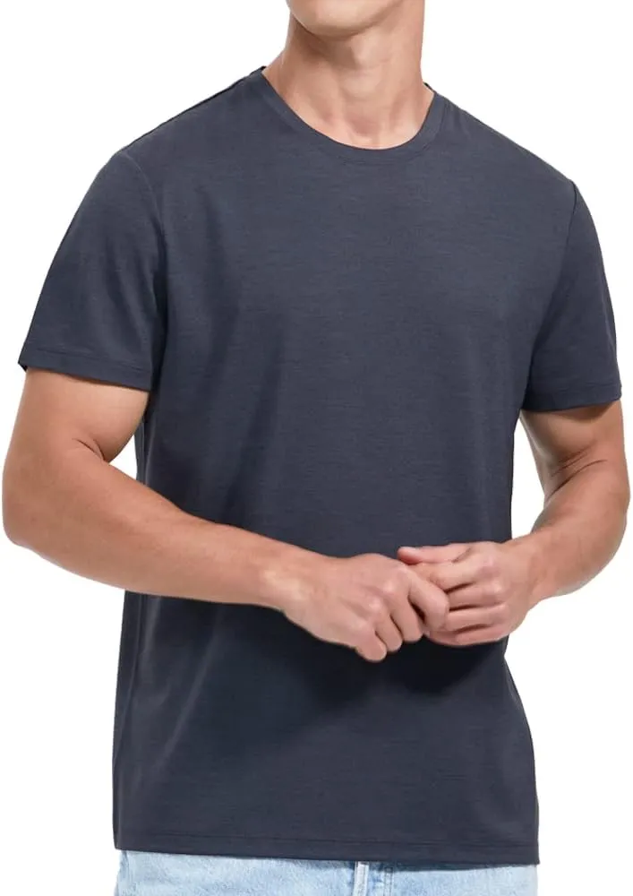 Woolinkin Merino Wool Coolmax Blend T Shirt - Mens Durable Short Sleeve Wool Base Layer - 150 Lightweight