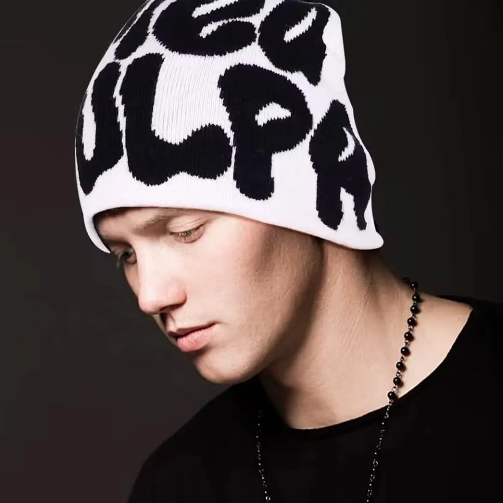 Y2k Spider Beanie Hat Wool Acrylic Knit Skull Cap Winter Warm Streetwear MEA Design Hats for Women Man Teenagers